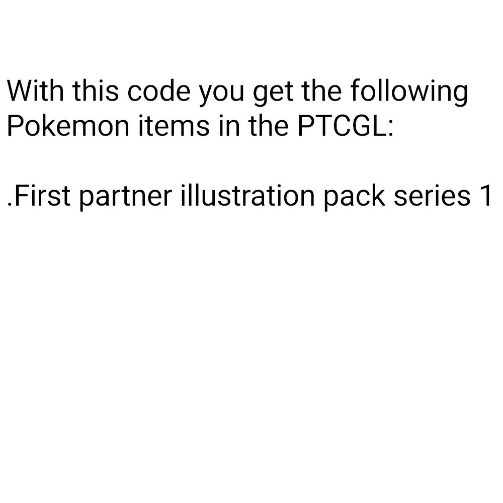 First partner illustration collection series 1 code Pokemon TCG Live code pack