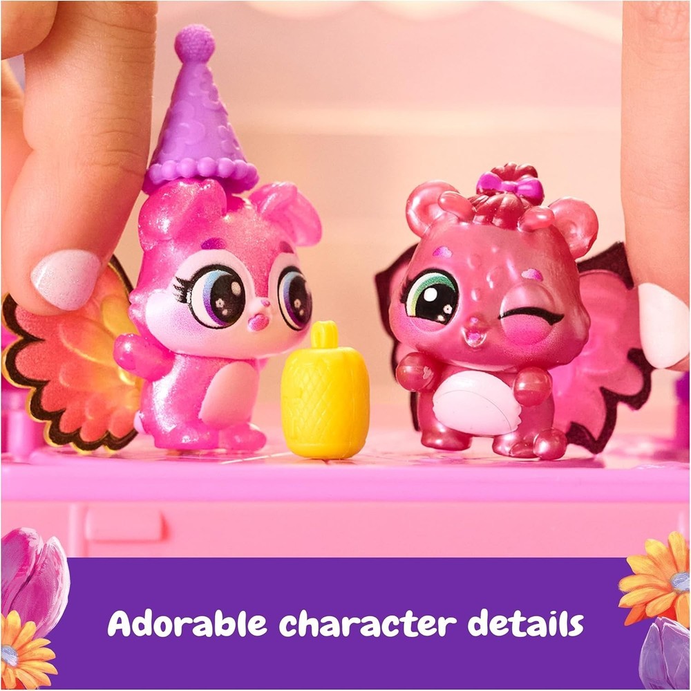 Interactive Bloomables Set with 6 Figures, Terrarium & Transforming Dance Floor