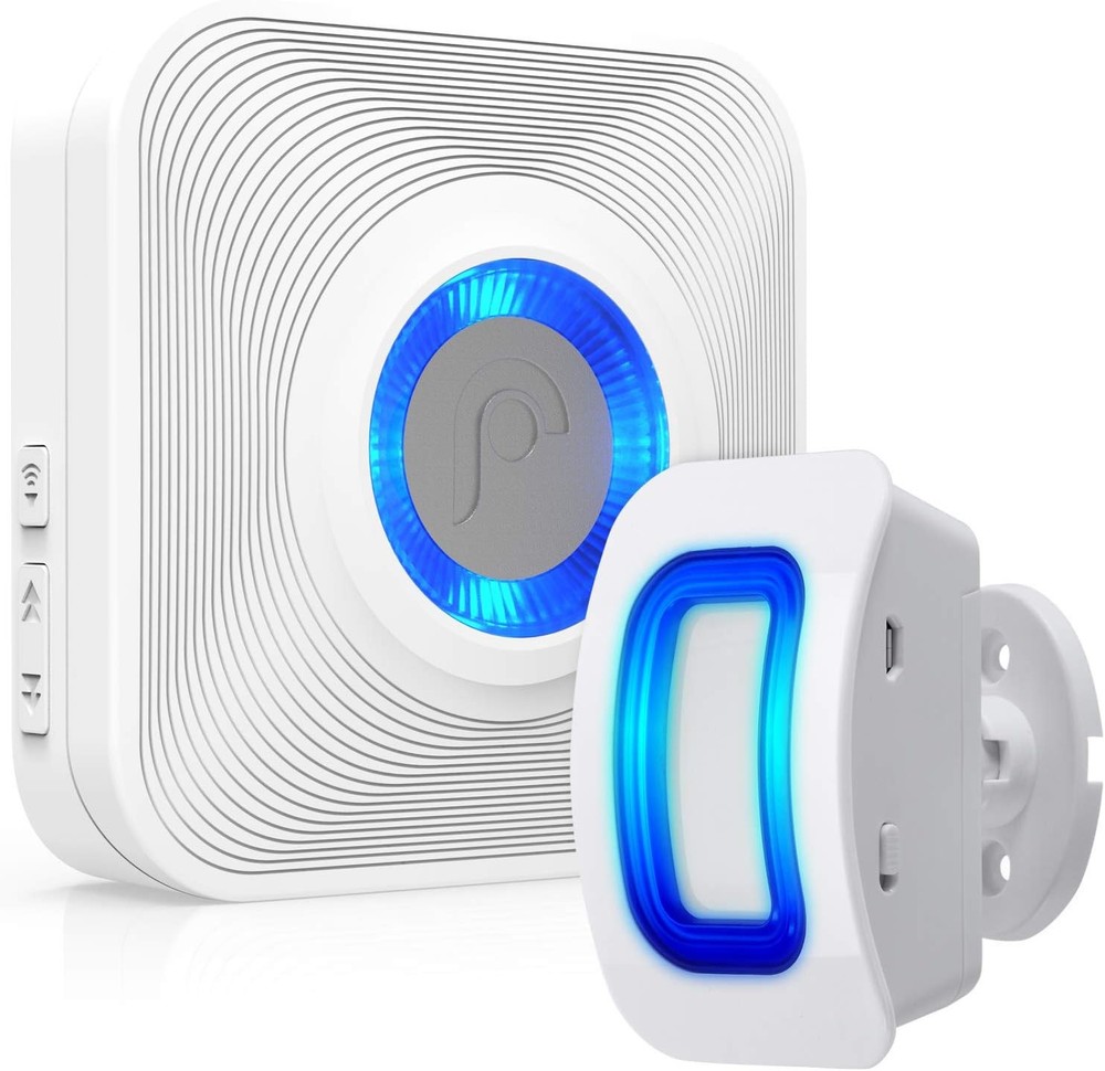 Battery Operated Wireless Home Security Motion Sensing Alarm w/ LED Indicator