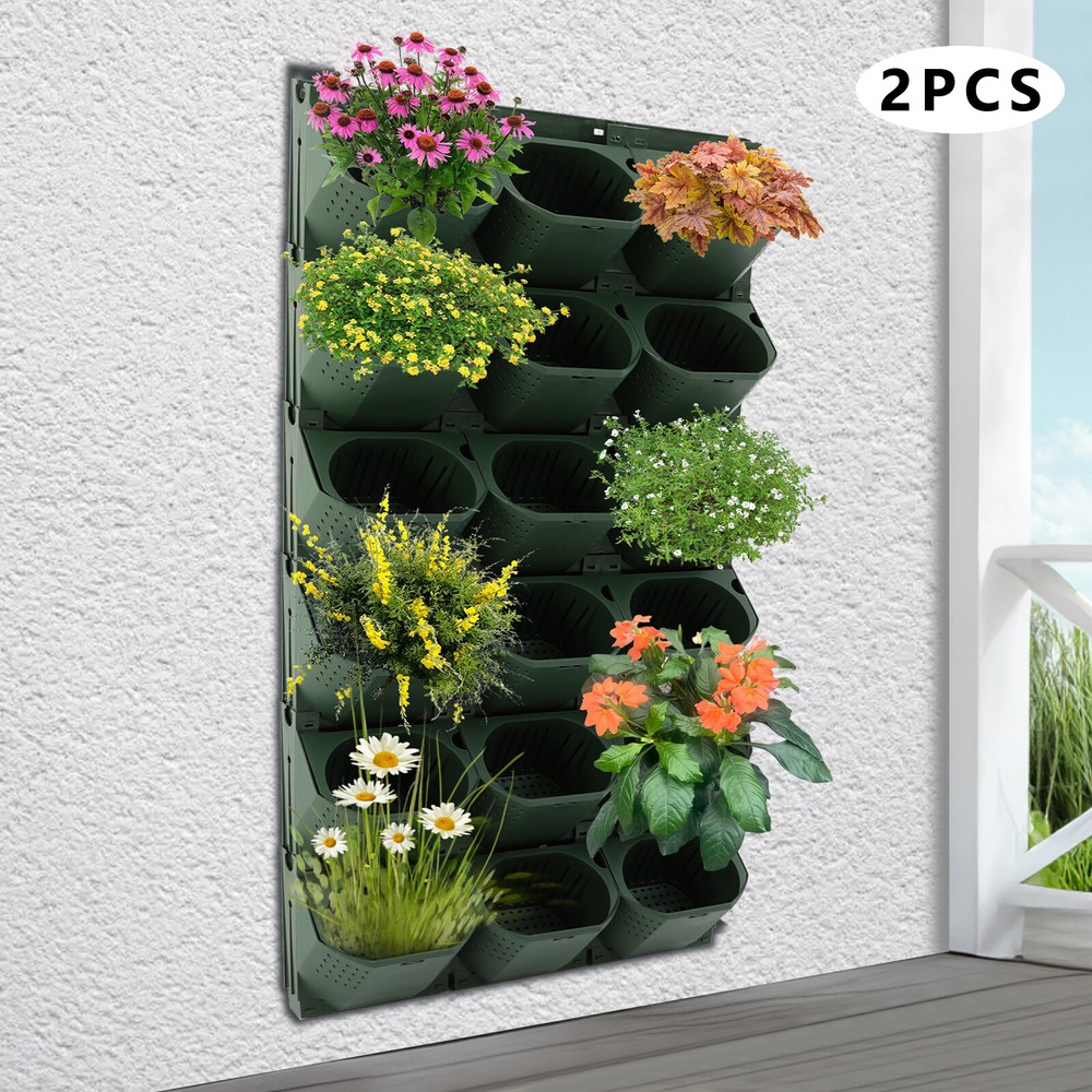 Vertical Wall Planter with 36 Pots - Space-Saving Garden Solution