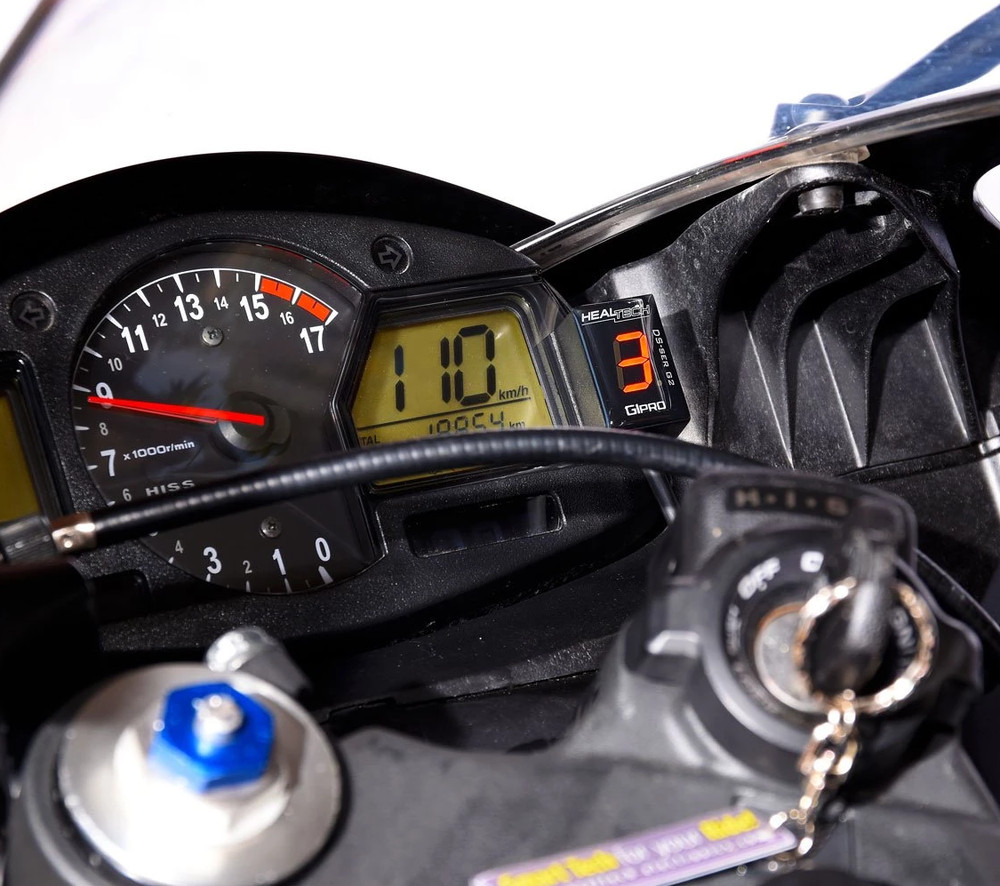 Healtech Gear Position Indicator for Kawasaki VN2000 2004 2011 RED
