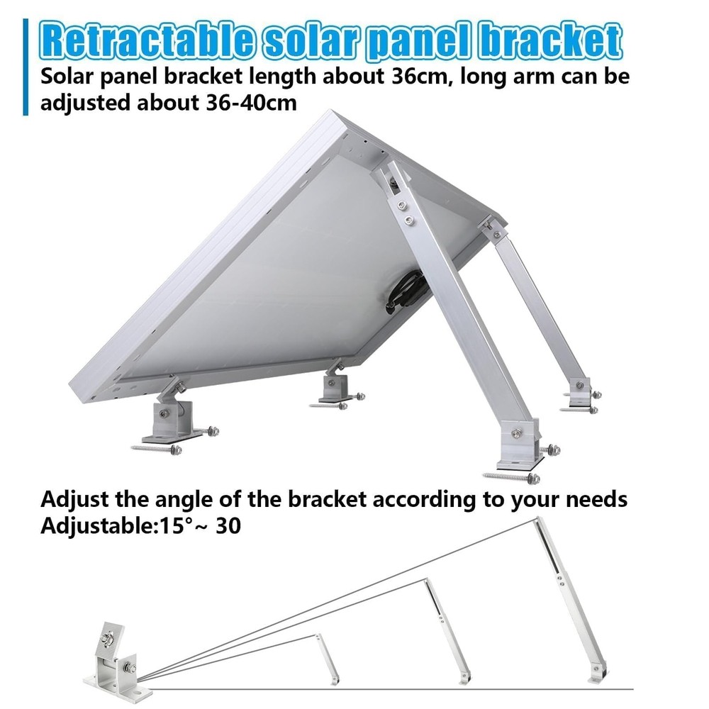 Adjustable Solar Panel Tilt Mount Brackets Aluminum Alloy Solar Panel Mountin...