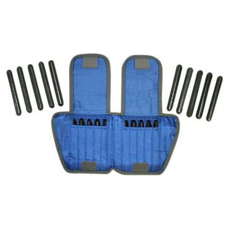 Adjustable Ankle Weights 10 lbs W/ 20 Removable Inserts D-Ring Fastener New