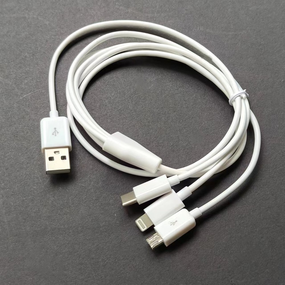 3 in 1 Fast USB Charging Cable Universal Multi Function Cell Phone Charger Cord