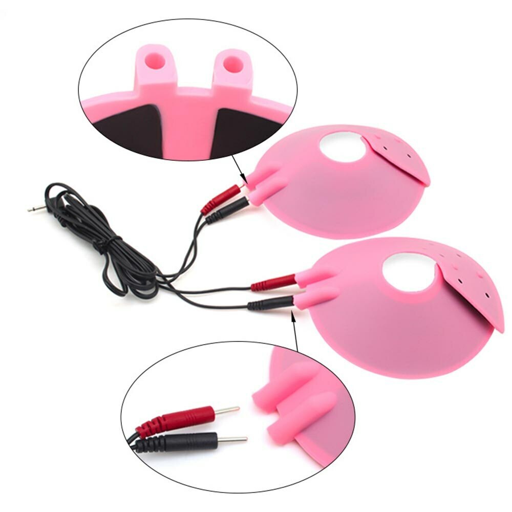 Estim Shock Nipple Paste Pads Electrical Breast Patch Pad Set