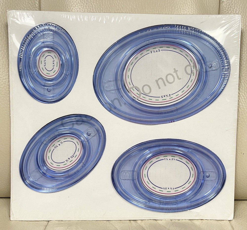 Creative Memories Circle and Oval Patterns Templates Custom Cutting System New
