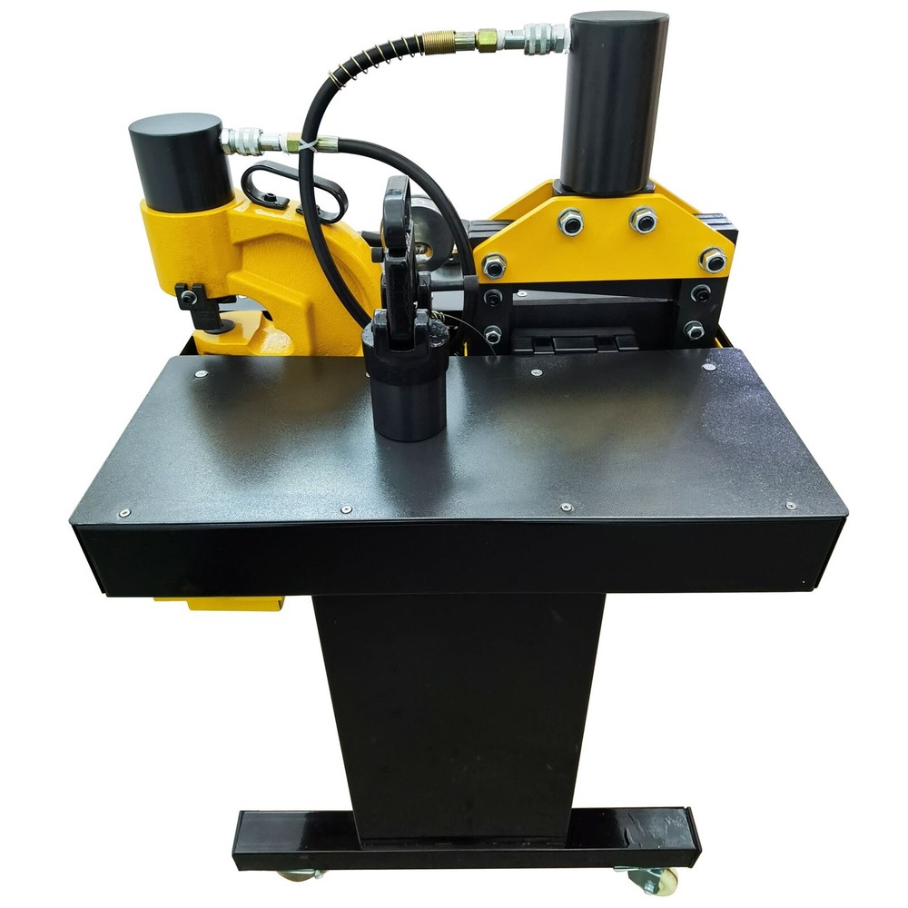 110V 4 in 1 Electric Hydraulic Busbar Processor Bus Processing Machine 0°-90°