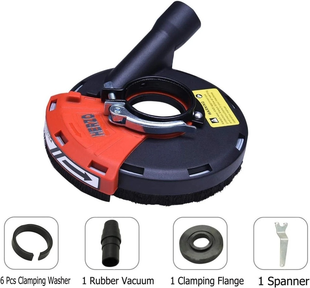 Lightweight Universal Dust Shroud for 7" Angle Grinders - Installation Made Easy