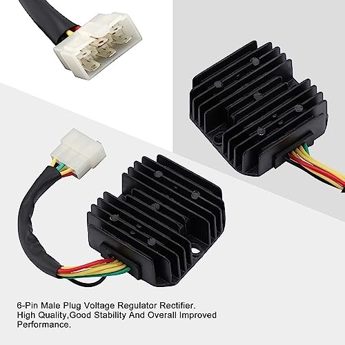 6 Pin Voltage Regulator Rectifier Replacement for 125cc 150cc 200cc 250cc