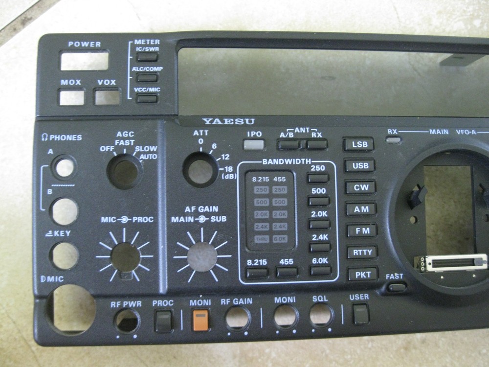 Yaesu FT-1000MP Plain FRONT Panel in Good shape