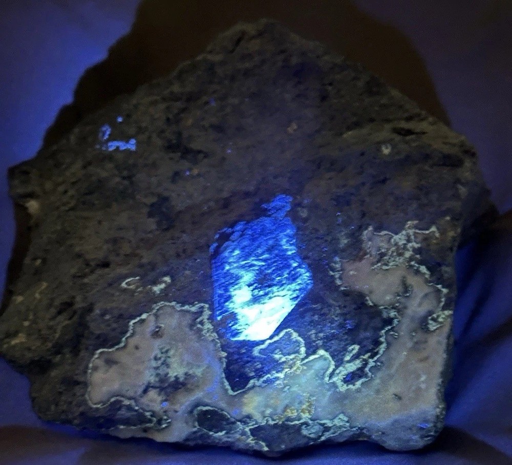 Rare Benitoite Cabinet Size Specimen