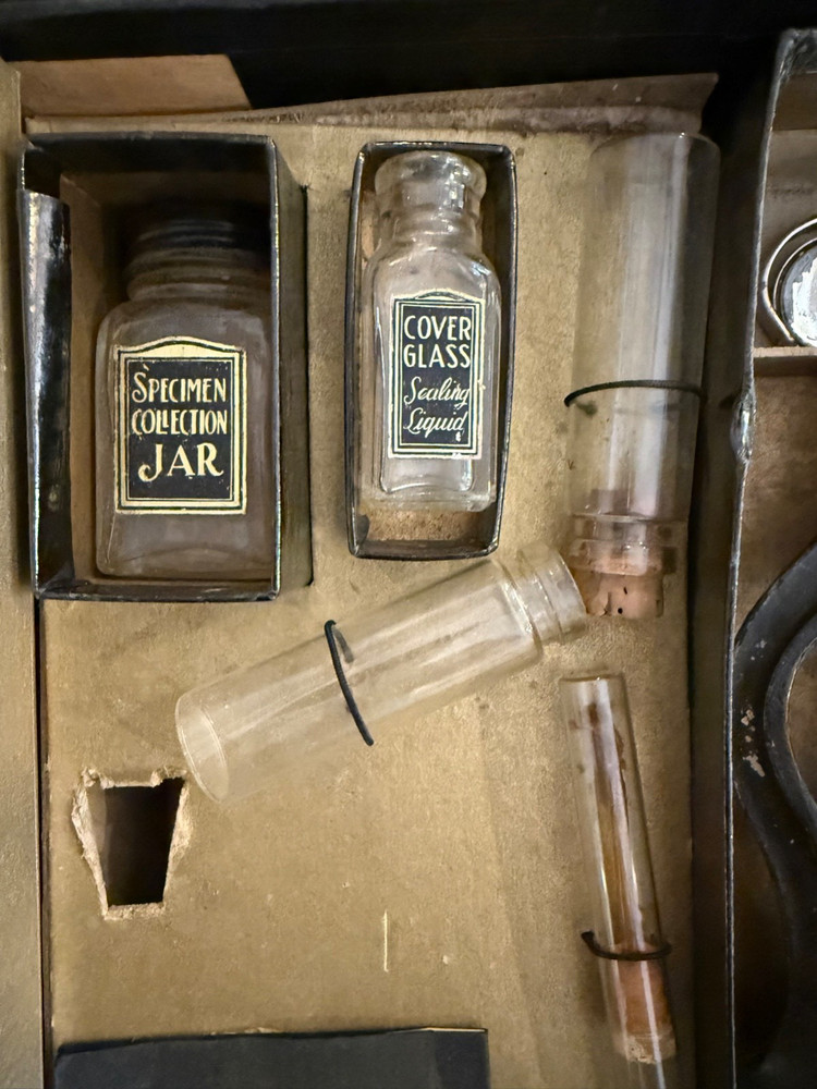 Vintage Microscope MicroSet Model 2MX 125 Power Poor Condition