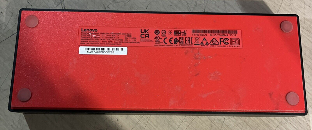 LENOVO THUNDERBOLT 3 DOCK
