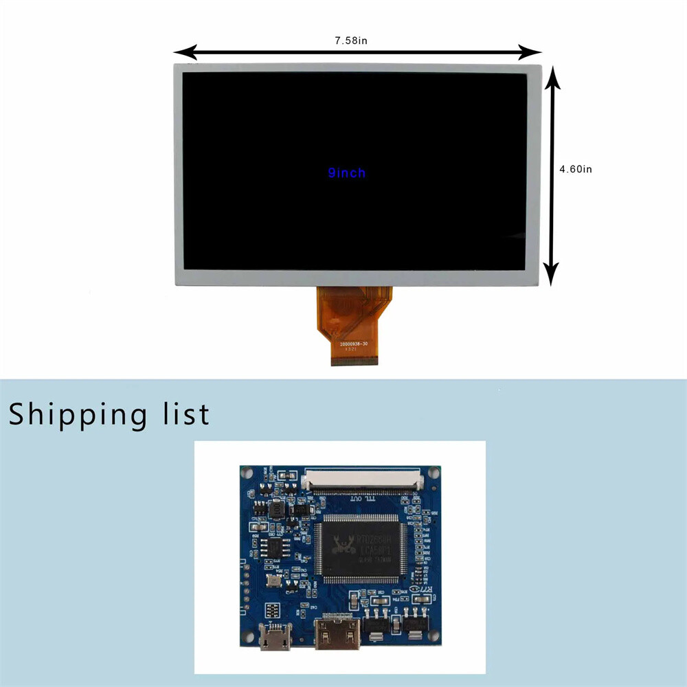 8" AT080TN64 800X480 LCD Screen and mini HD-MI Controller Board