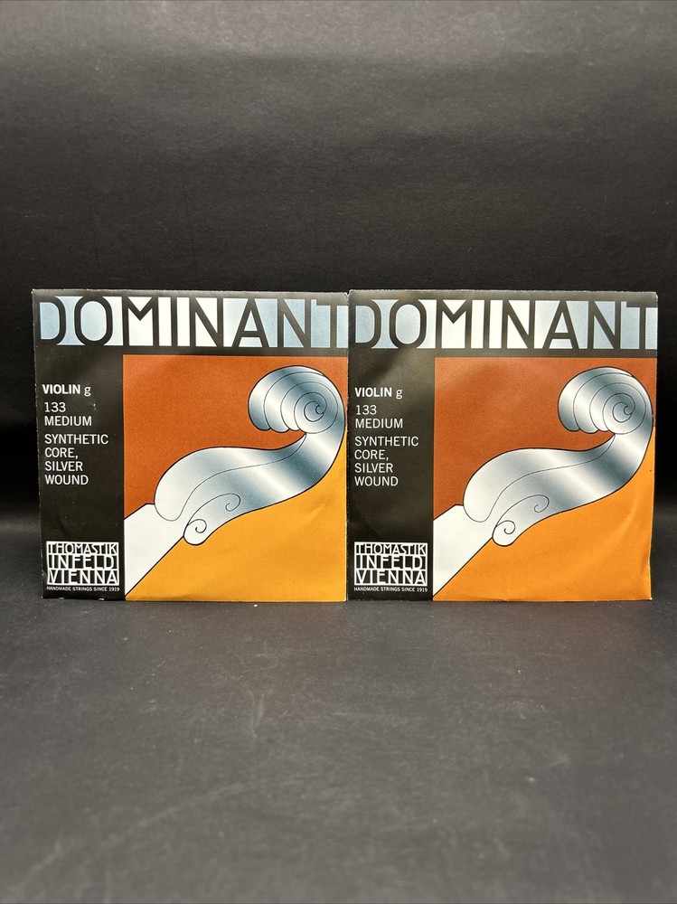 Dominant 133 4/4 Violin G Silver Wound String Thomastik Strings (2-Pack)