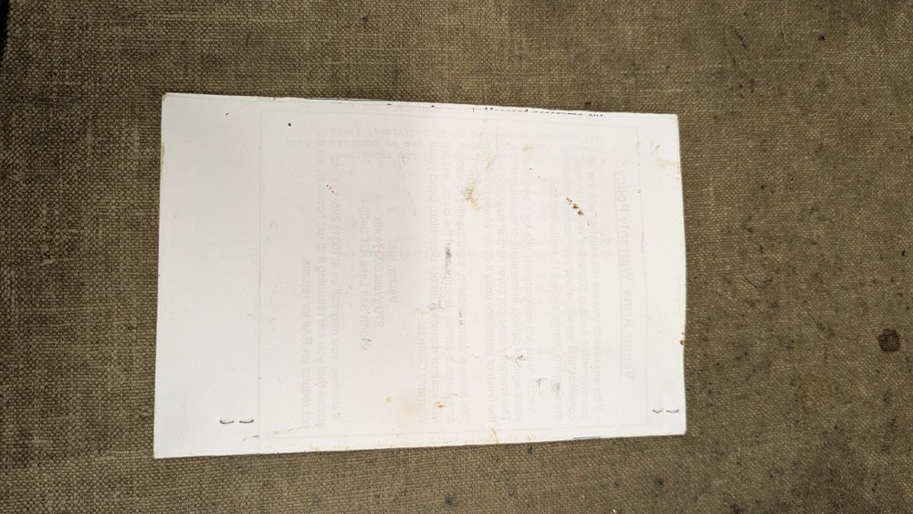 Instruction Manual, Vector Semi-Auto RPD Owners manual