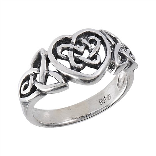 Sterling Silver Celtic Heart Ring