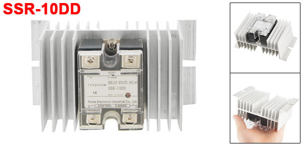 SSR-10DD 10A DC-DC Single Phase Solid State Relay + Heat Sink✦Kd