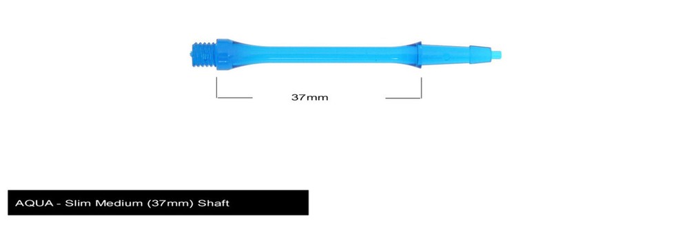 Harrows Clic Slim Medium 2ba Dart Shafts - Aqua