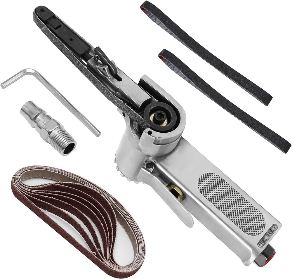 Mini Handheld Angle Grinder Industrial Pneumatic Tool Air Belt Sander...