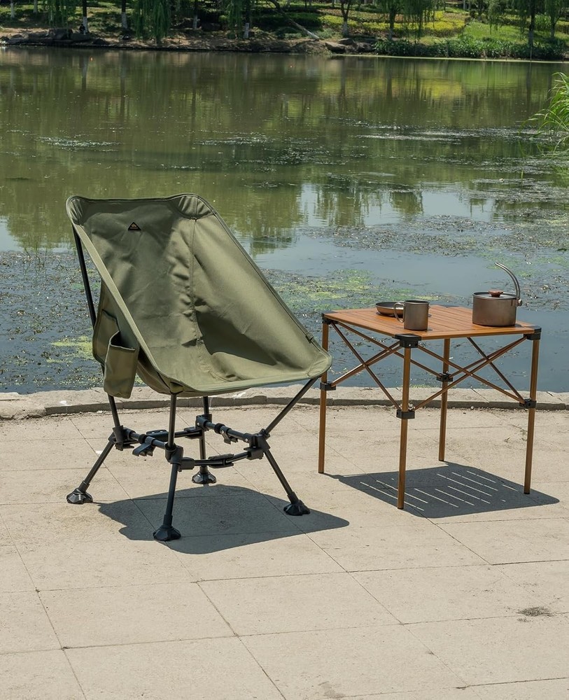 Two-Heights Light Compact Comfortable Camping Folding Beach Chair W/