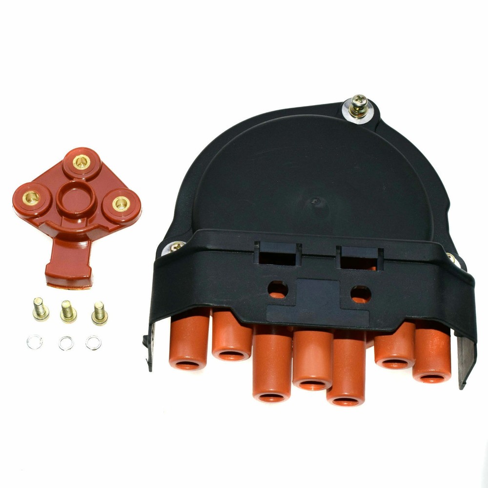 New Set 12111725070 Distributor Cap & Rotor For BMW E23 E24 E28 E30 E31 E32 E34