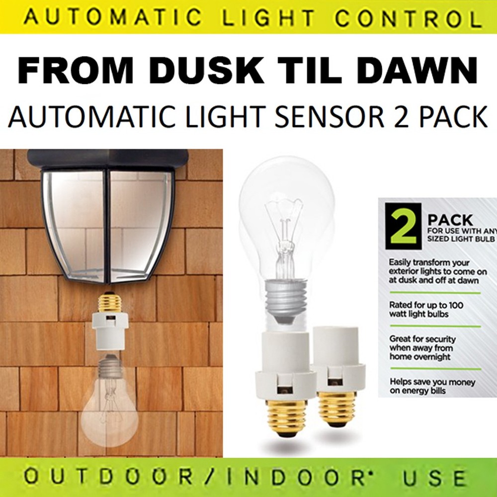 Dusk to Dawn Automatic Light Control Sensor - Set of 2