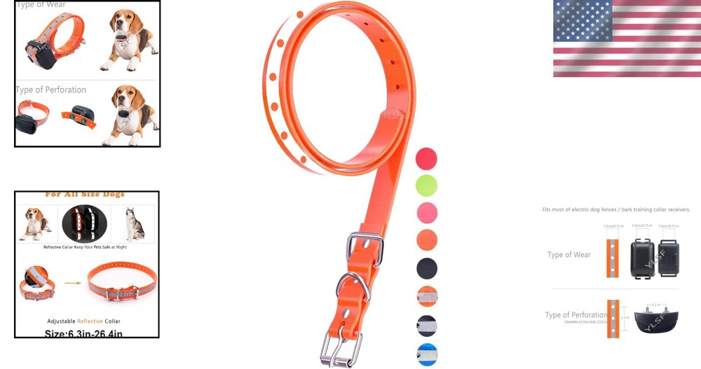Safety-First Dog Collar Strap - Durable TPU Replacement for Training Collars