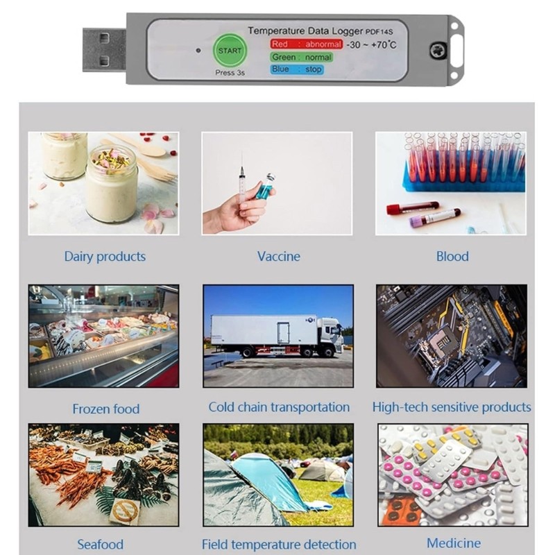 8640 Points Temperature Recorder PDF Temperature Data Logger Temperature Logger