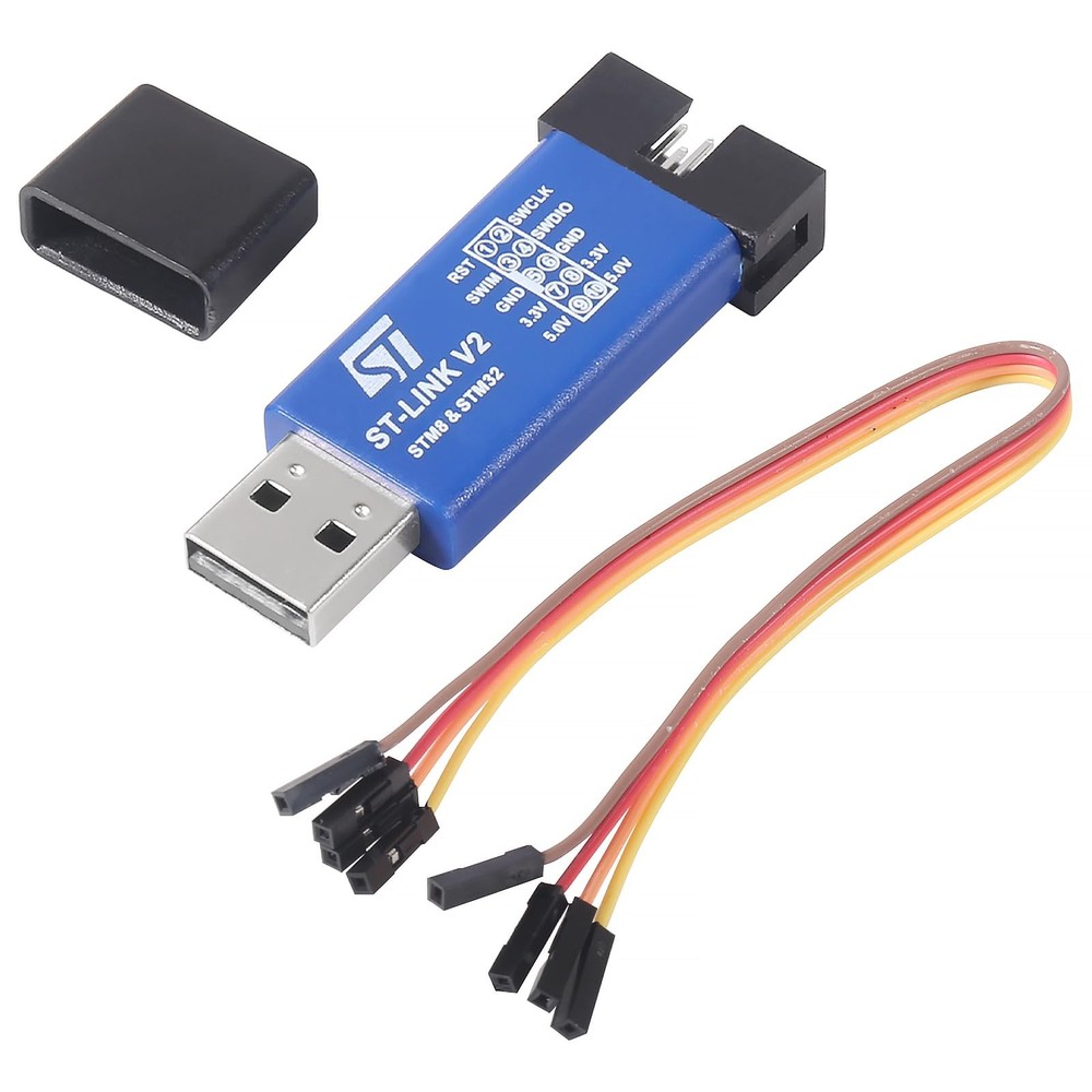 6pcs ST-Link V2 Emulator Downloader Programmer Support Programming Unit STM8 ...