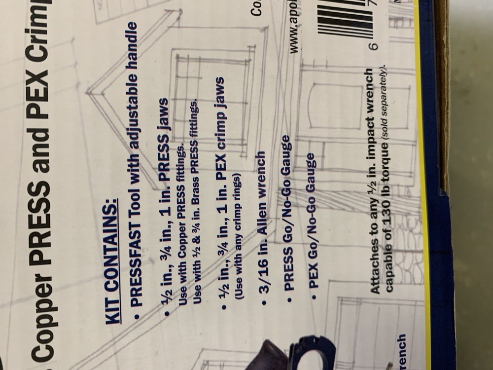 Apollo pressfast crimper