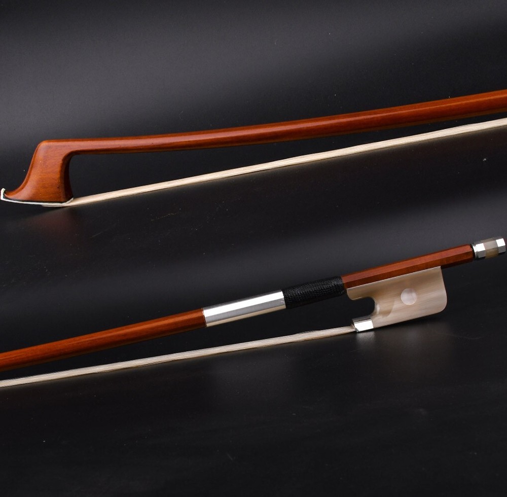 E.Sartory Copy Master Pernambuco Cello Bow 4/4 White OX Big eye Frog Silver Fast