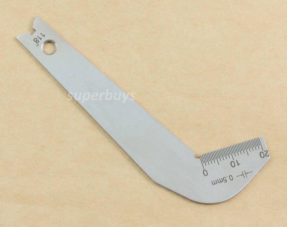 2pc Welding Rule Screw Thread Pitch Angle Lathe Mill Drill Bit Template Gauge