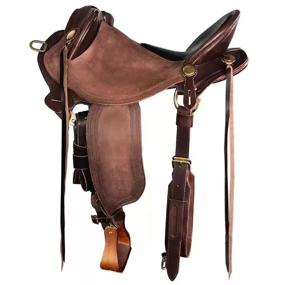 Half Breed Australian Saddle Made With Premium Leather (Customization Available)