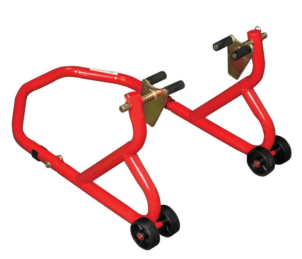 Motorcycle Front Paddock Stand With Under-Fork Cup Adaptors Genuine BikeTek