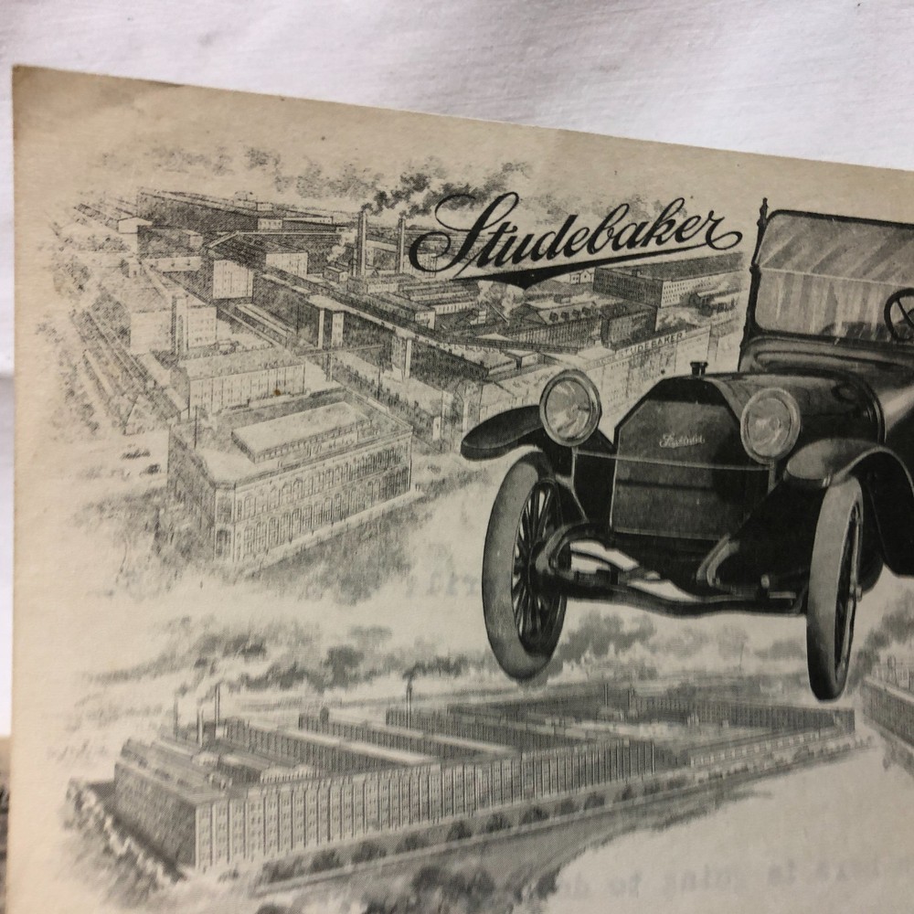 Letter Head Studebaker Correspondence Vintage 1929