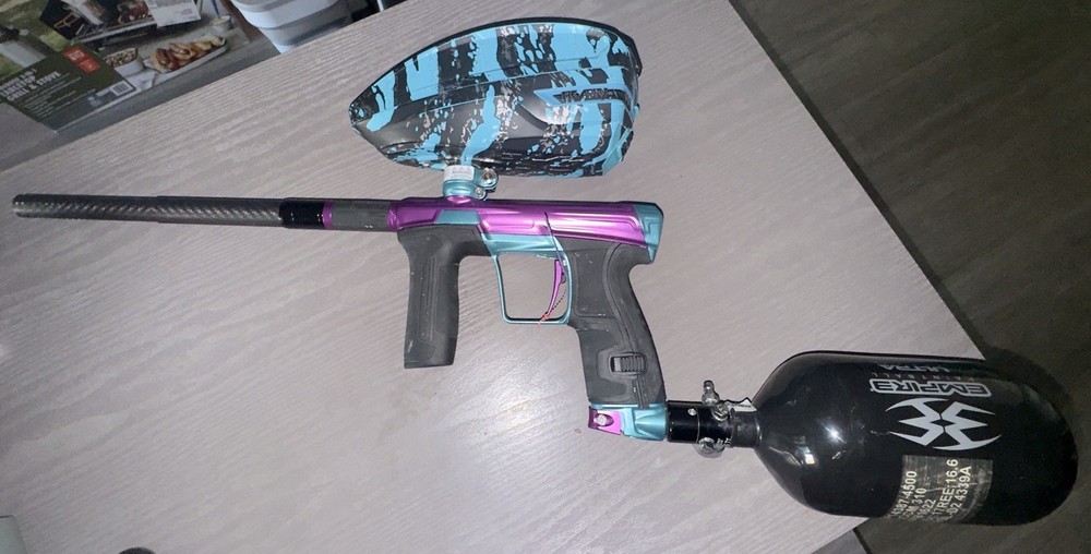 Planet Eclipse CS2 Destiny Electronic Paintball Marker Gun W/ Case & Extras