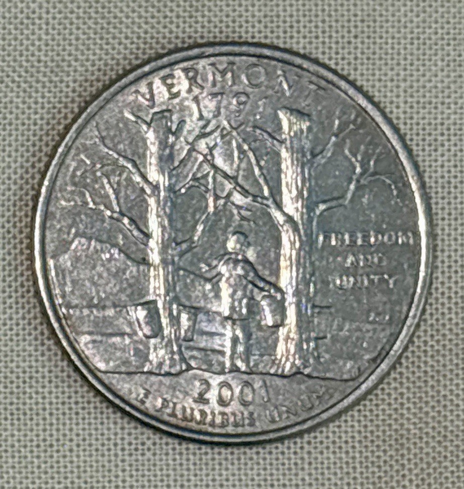 Vermont State Quarter 2001 D