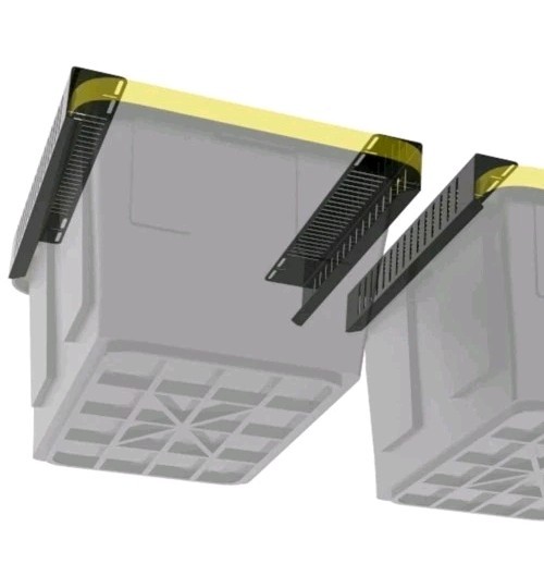 Overhead Bin Rack - Ceiling Mount Overhead Garage Storage Rack 1 Set