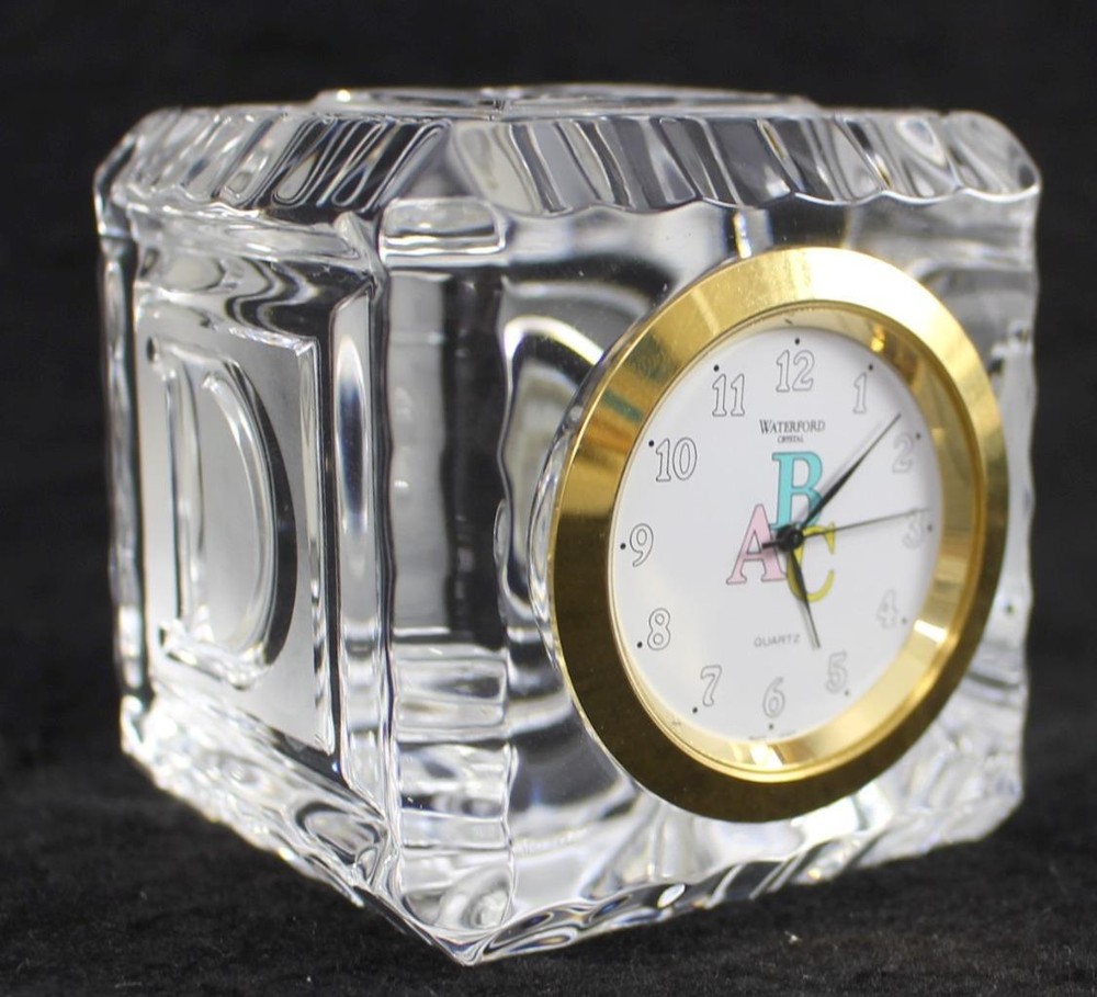 Waterford BABY BLOCKS Clock GREAT CONDITION