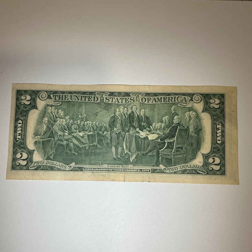$2 Error Note Series 1976 Cutout Defect Federal Reserve