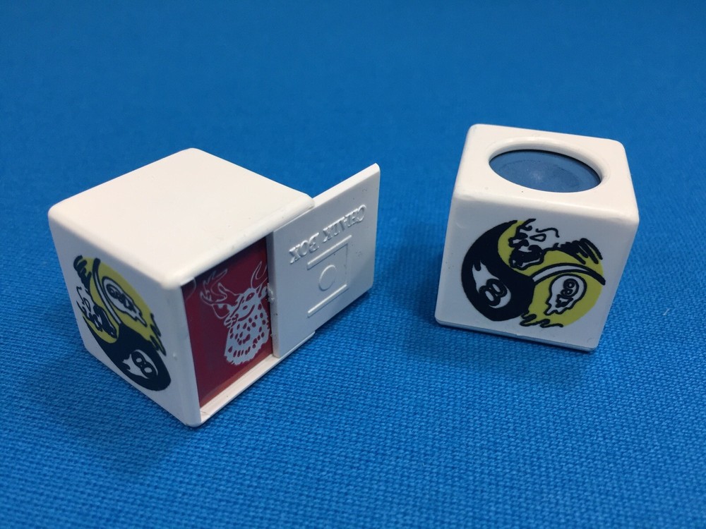 ( 2) Billiard Pool Cue Chalk Box Holder " Yin-Yang “