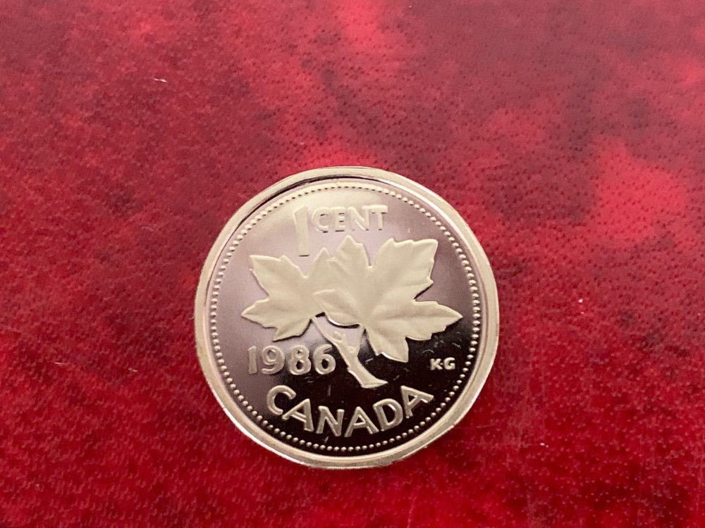 Canada 1 Cent 1986 Proof Coin-Uncirculated