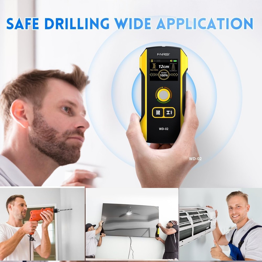 Digital Stud Finder with Calibration & Depth Detection - Ideal for Home Projects