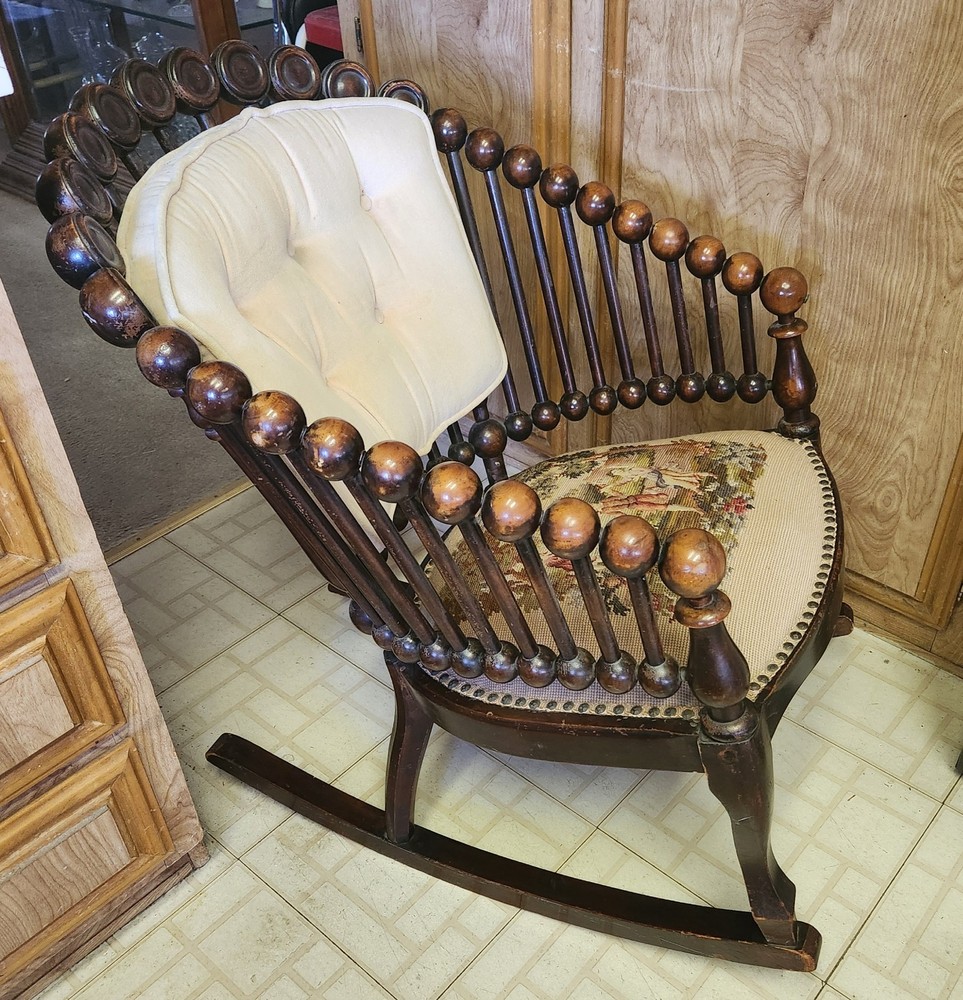 Victorian "Lollipop" Rocking Chair.