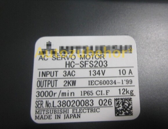 For   HC-SFS203 Servo Motor