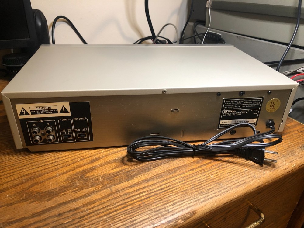 Working Vintage Sharp RT-350 Auto-Reverse Stereo Cassette Deck