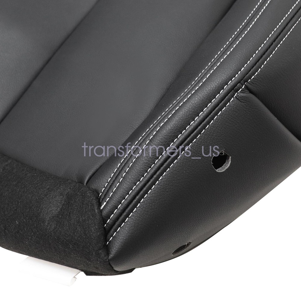 For Jeep Wrangler Rubicon 2013-2017 Driver Side Bottom Seat Cover Leather Black