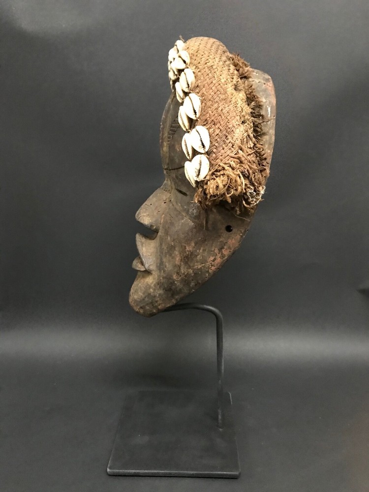 AFRICAN ART DAN MASK WITH STAND