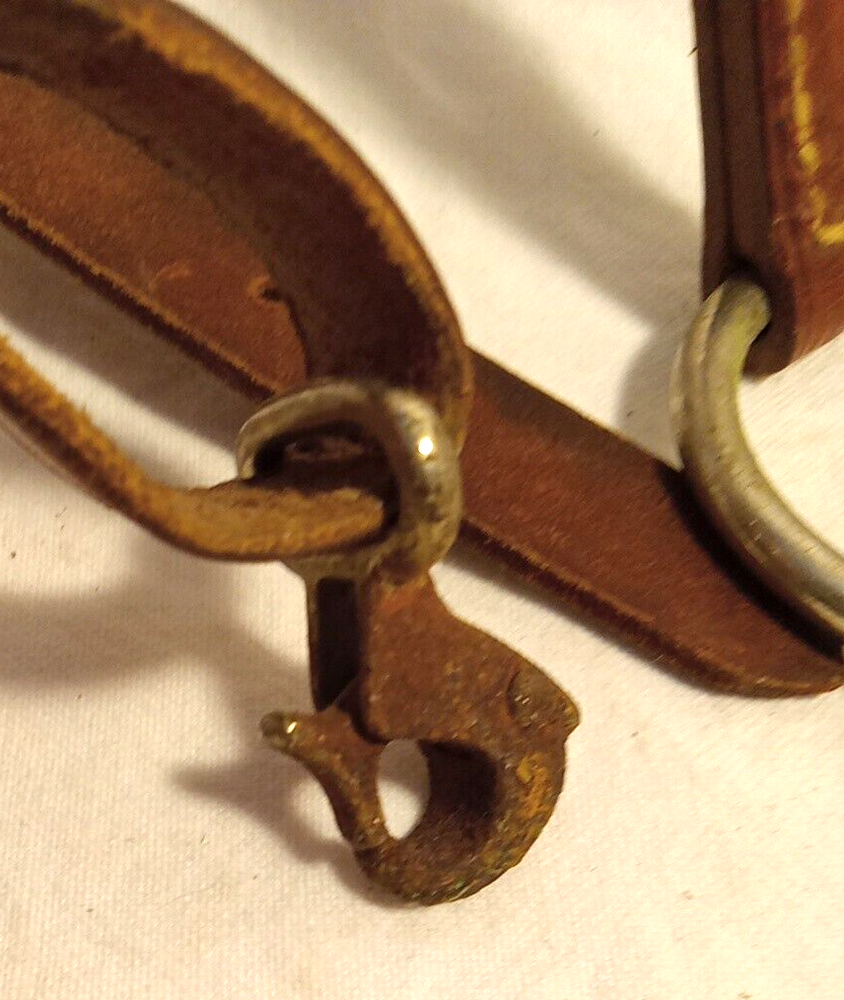 Vtg Running Martindale Leather reins with O-Ring Snaffle Bit